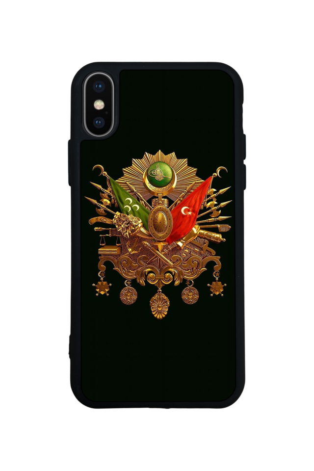 iPhone XS Max Uyumlu Osmanli Tugrasi Tasarımlı Glossy Premium Kılıf