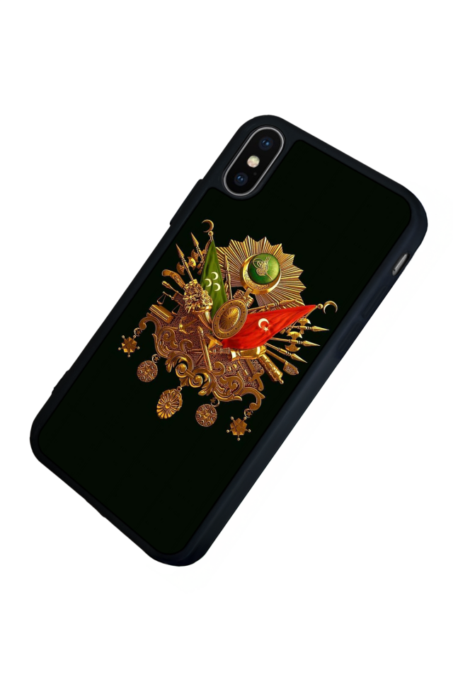 iPhone XS Max Uyumlu Osmanli Tugrasi Tasarımlı Glossy Premium Kılıf