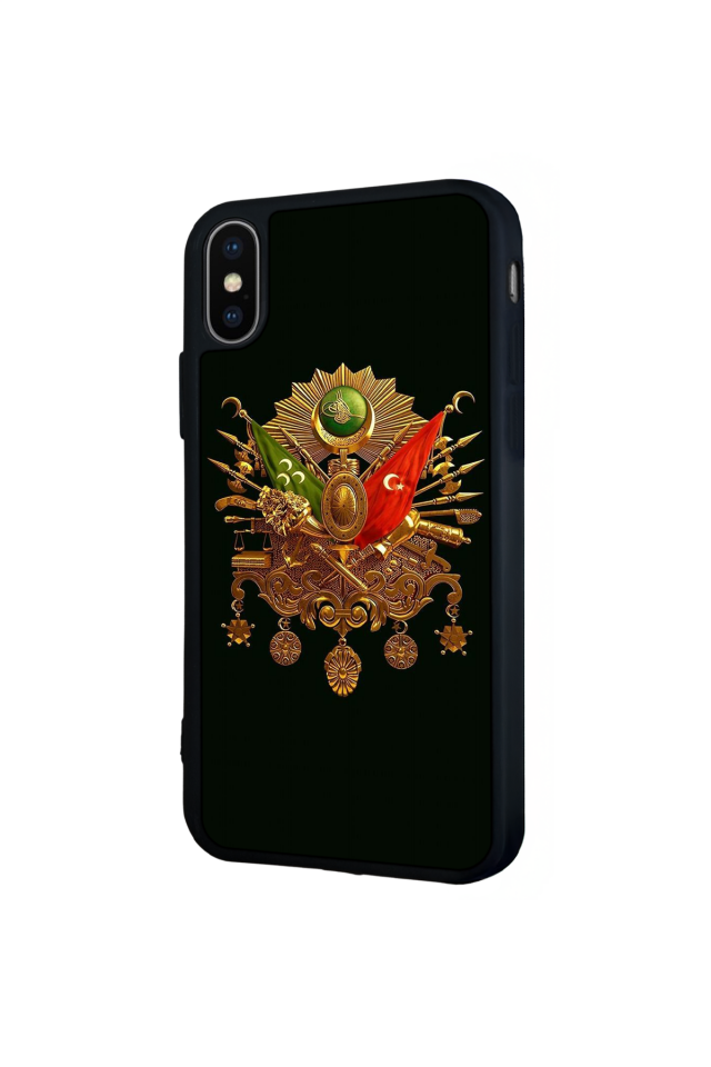 iPhone XS Max Uyumlu Osmanli Tugrasi Tasarımlı Glossy Premium Kılıf