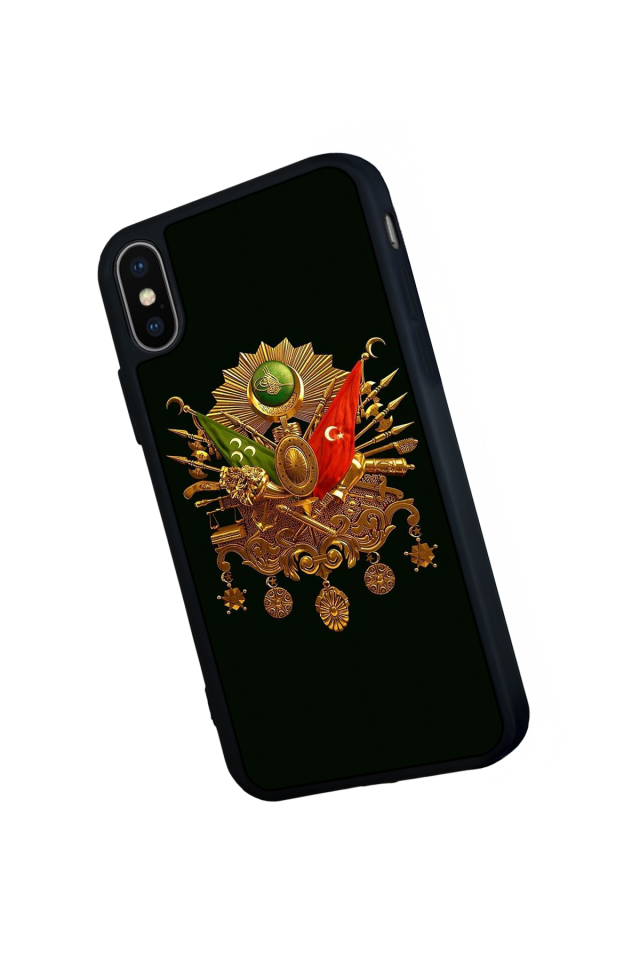 iPhone XS Max Uyumlu Osmanli Tugrasi Tasarımlı Glossy Premium Kılıf