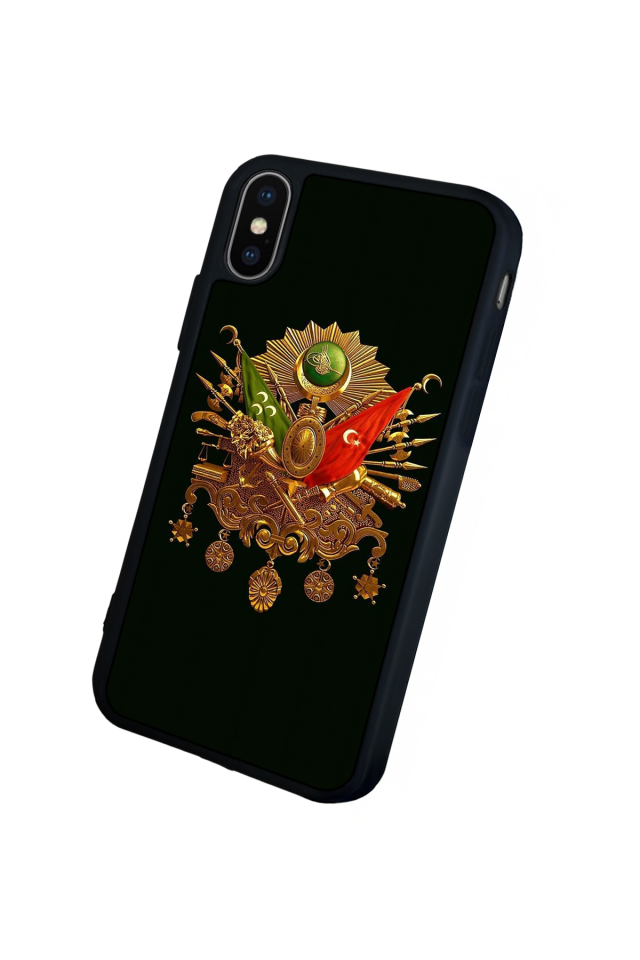 iPhone XS Max Uyumlu Osmanli Tugrasi Tasarımlı Glossy Premium Kılıf