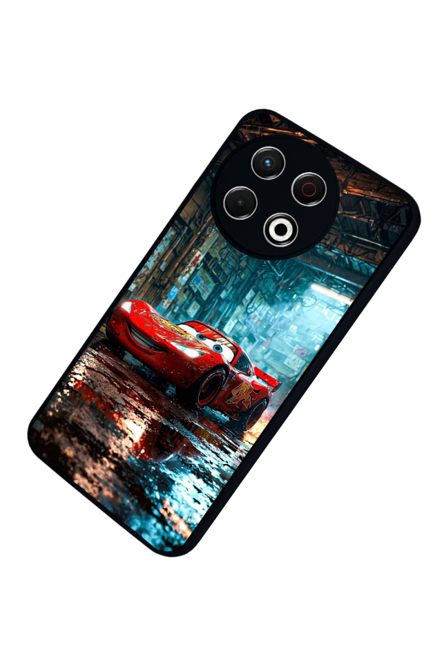 Tecno Spark 30 Pro Uyumlu Şimsek McQueen Tasarımlı Glossy Premium Kılıf