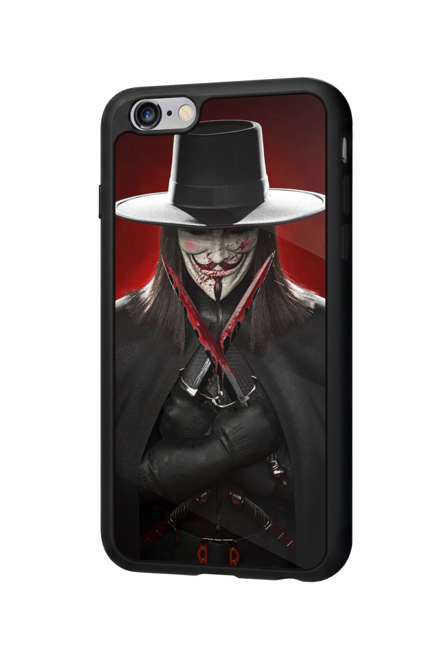 iPhone 6 Plus Uyumlu Vendetta Tasarımlı Glossy Premium Kılıf