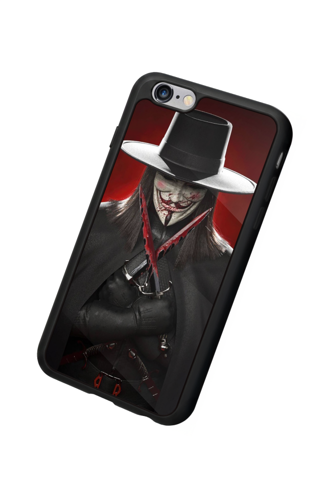 iPhone 6 Plus Uyumlu Vendetta Tasarımlı Glossy Premium Kılıf