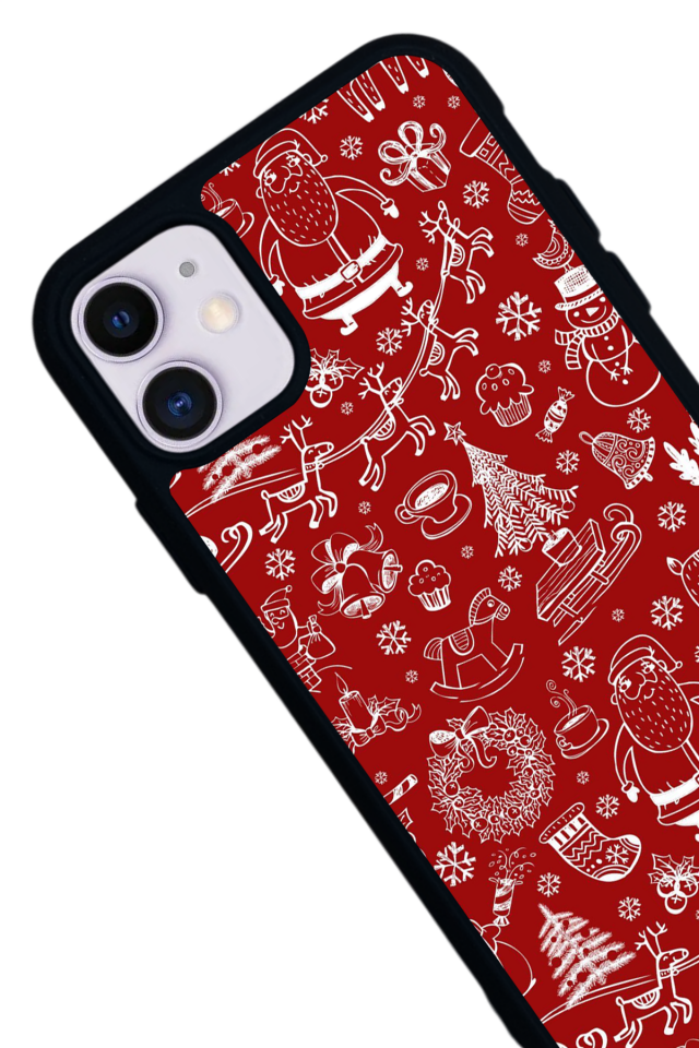 iPhone 11 Uyumlu Yilbasi Christmas Tasarımlı Glossy Premium Kılıf