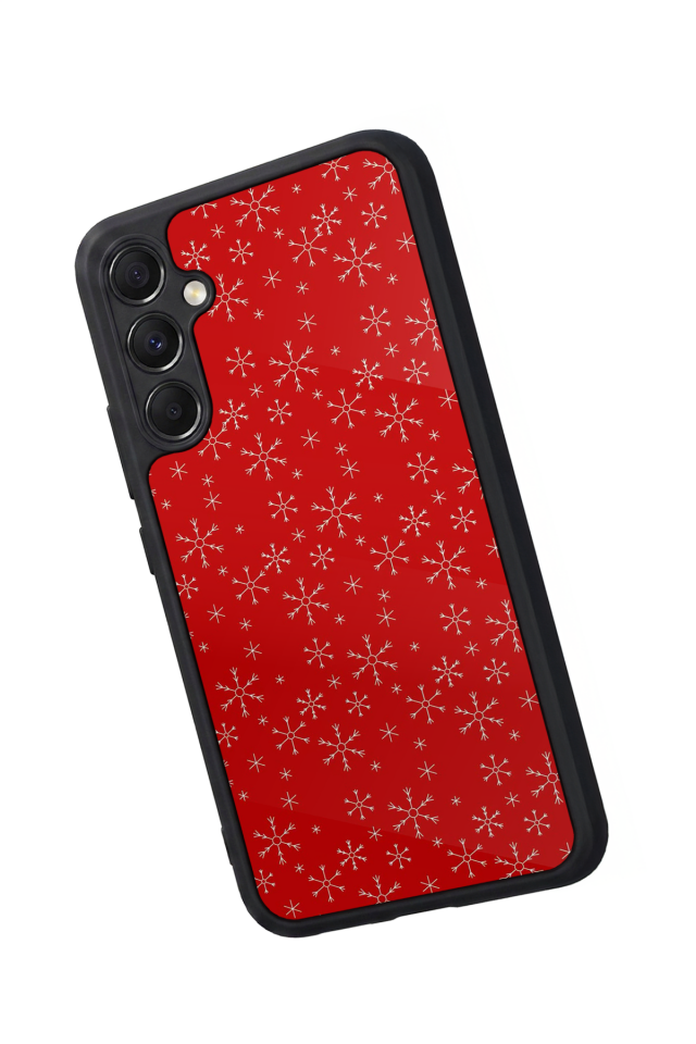 Samsung Galaxy M34 Uyumlu Yilbasi Christmas Tasarımlı Glossy Premium Kılıf