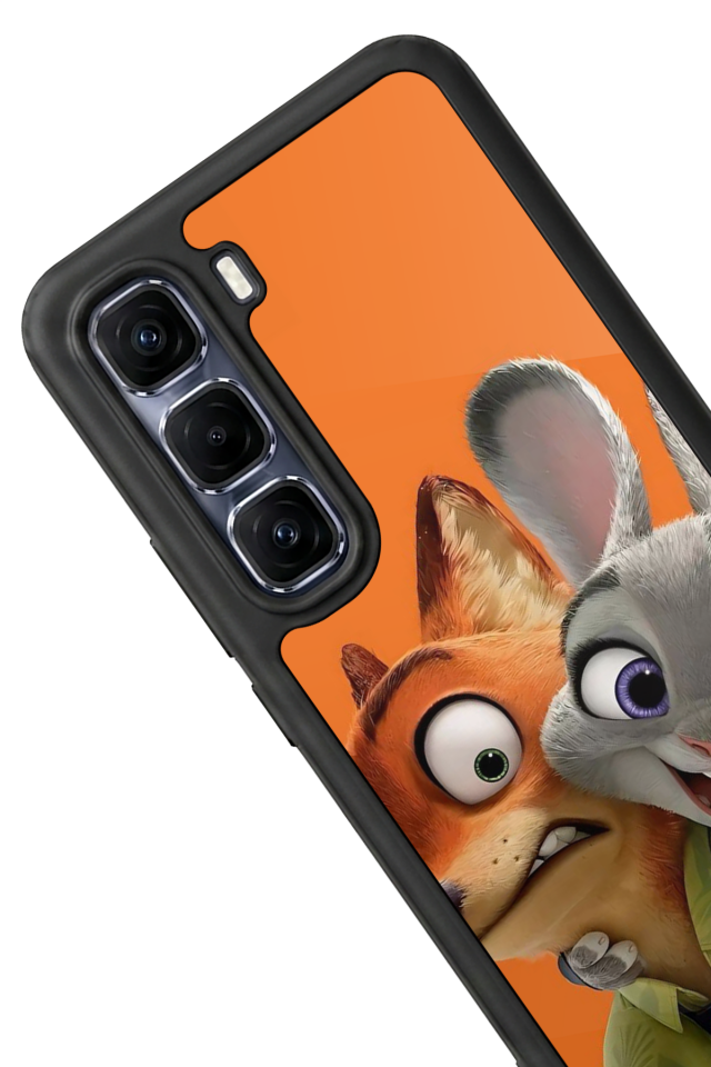 Infinix Hot 60 Pro Plus Uyumlu Zootropolis Tasarımlı Glossy Premium Kılıf