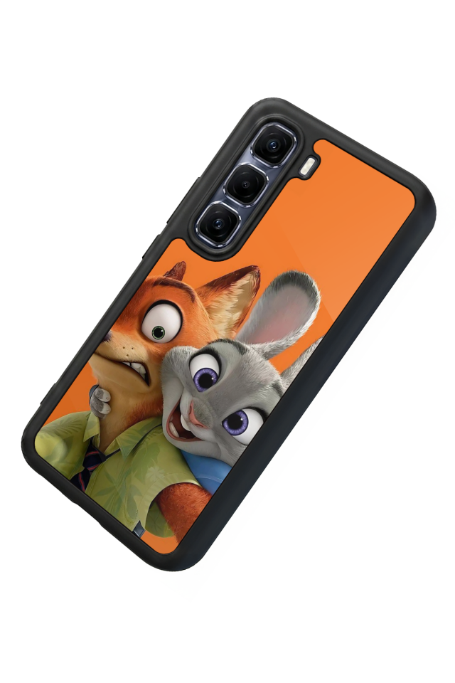 Infinix Hot 60 Pro Plus Uyumlu Zootropolis Tasarımlı Glossy Premium Kılıf