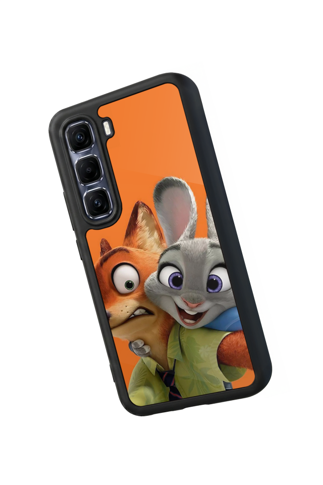Infinix Hot 60 Pro Plus Uyumlu Zootropolis Tasarımlı Glossy Premium Kılıf