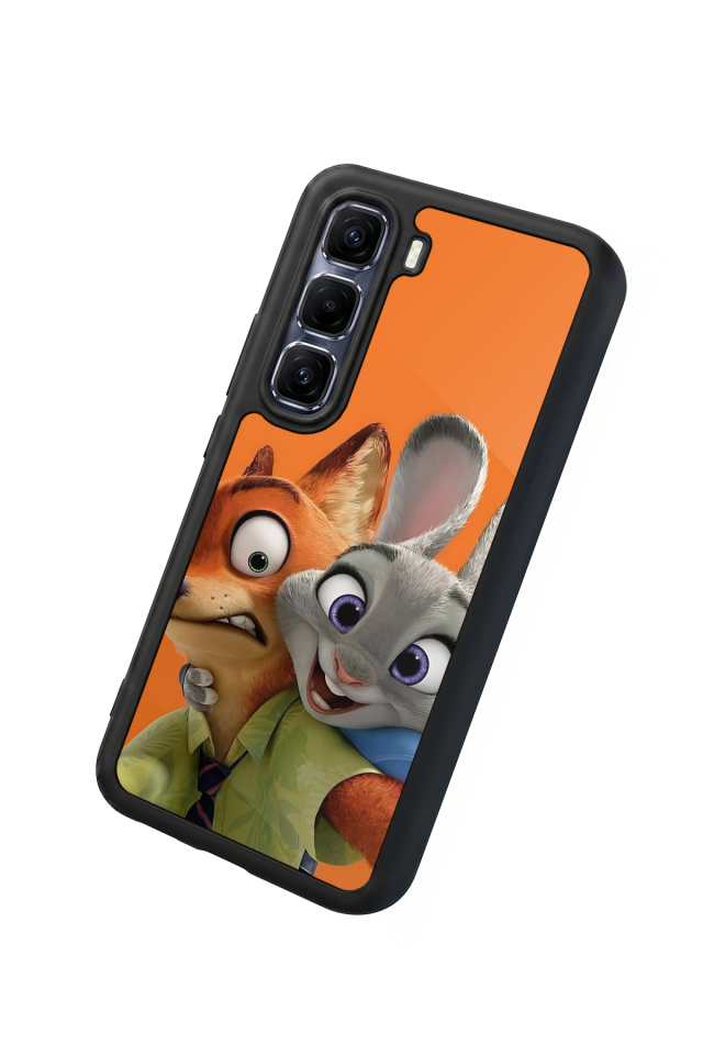 Infinix Hot 60 Pro Plus Uyumlu Zootropolis Tasarımlı Glossy Premium Kılıf