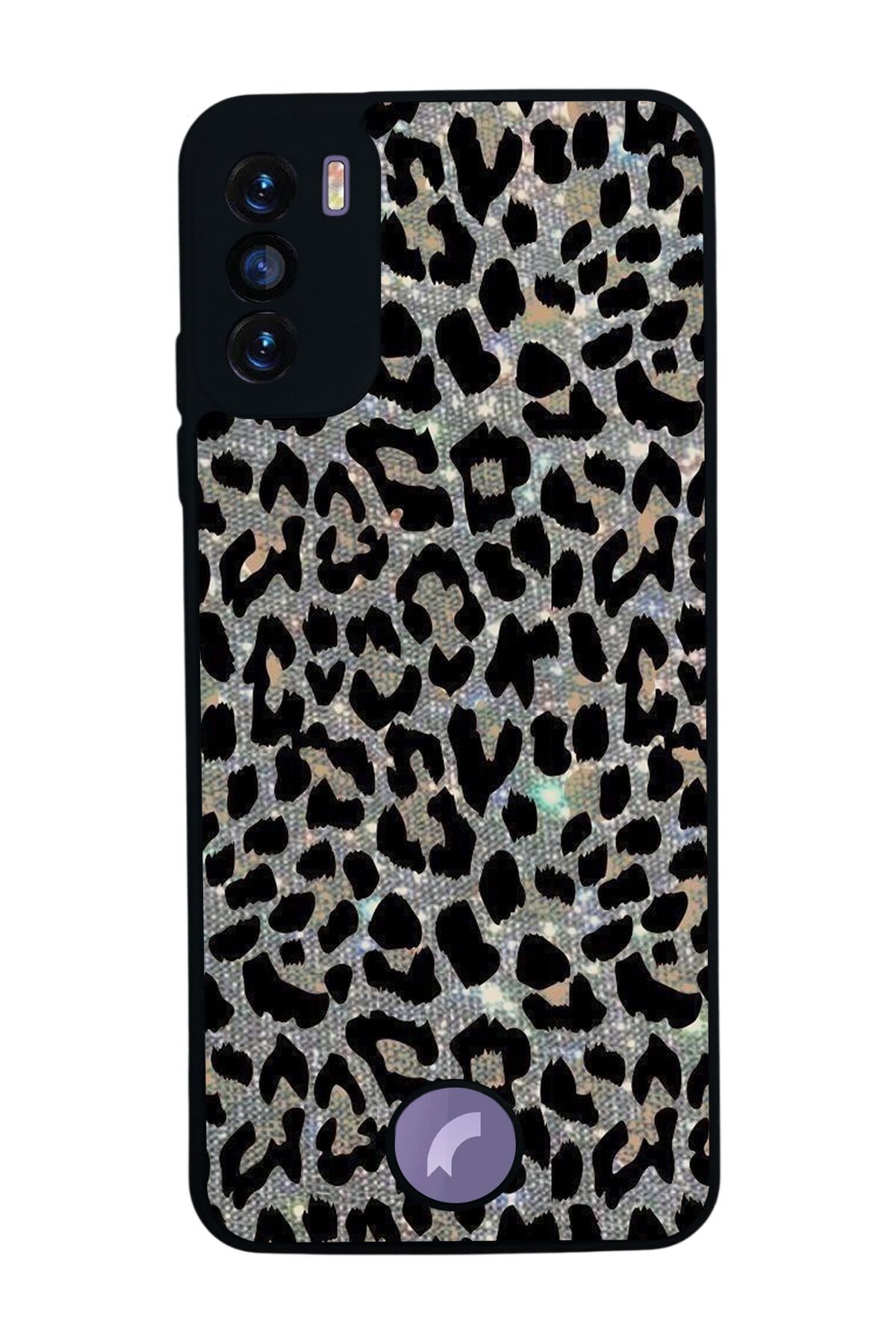 Reeder S19 Max Pro S Uyumlu Hologram Leopar Tasarımlı Glossy Premium Kılıf