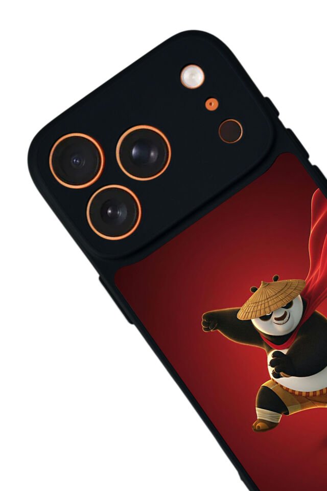 iPhone 17 Pro Uyumlu Kung Fu Panda Tasarımlı Glossy Premium Kılıf