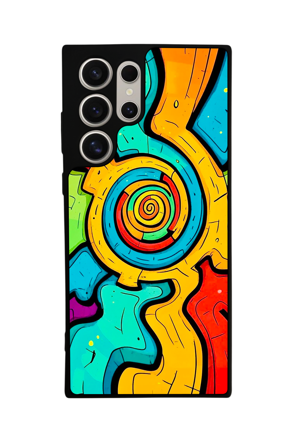 Samsung Galaxy S22 Ultra Uyumlu Abstract Tasarımlı Glossy Premium Kılıf