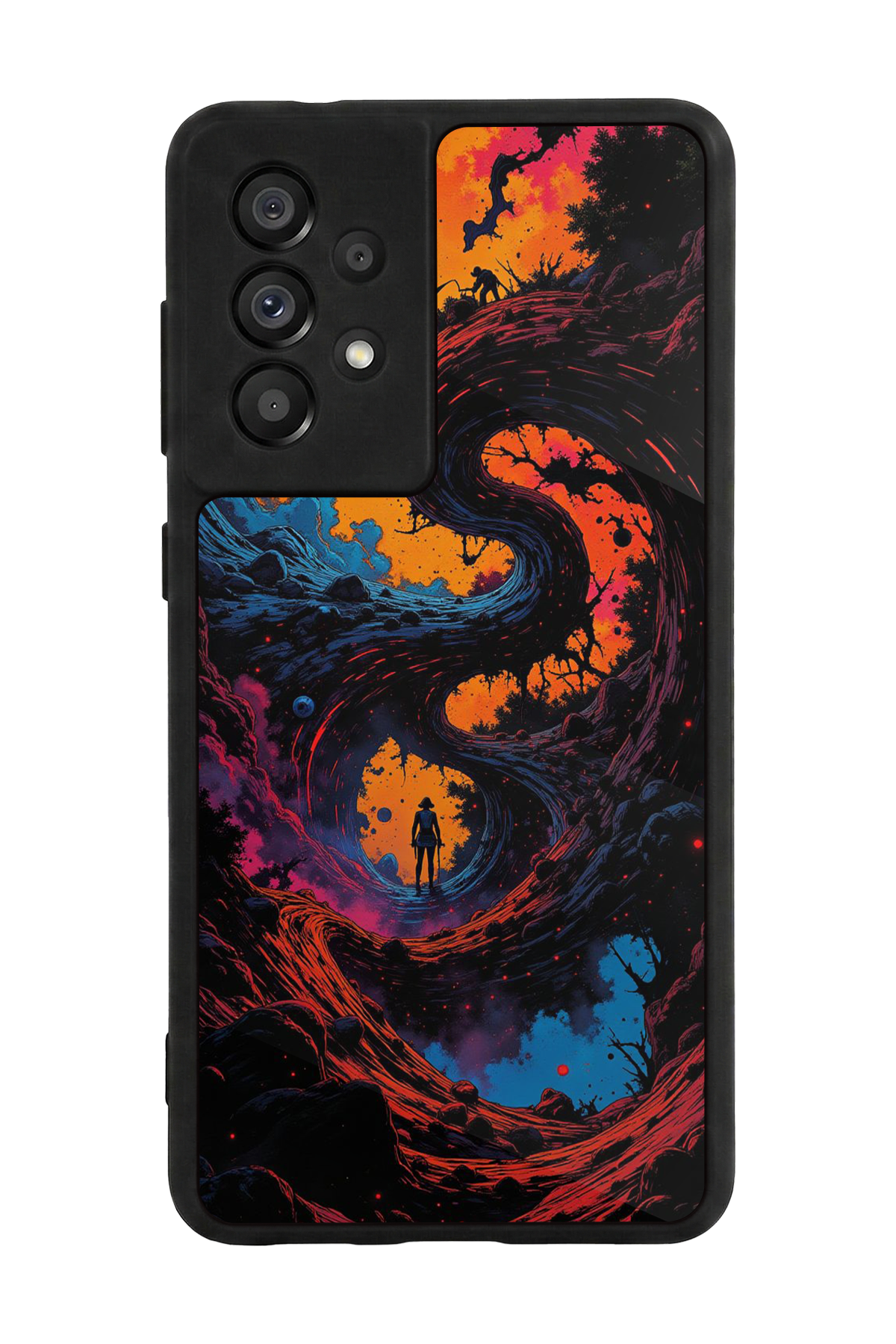 Samsung Galaxy A73 Uyumlu Abstract Tasarımlı Glossy Premium Kılıf
