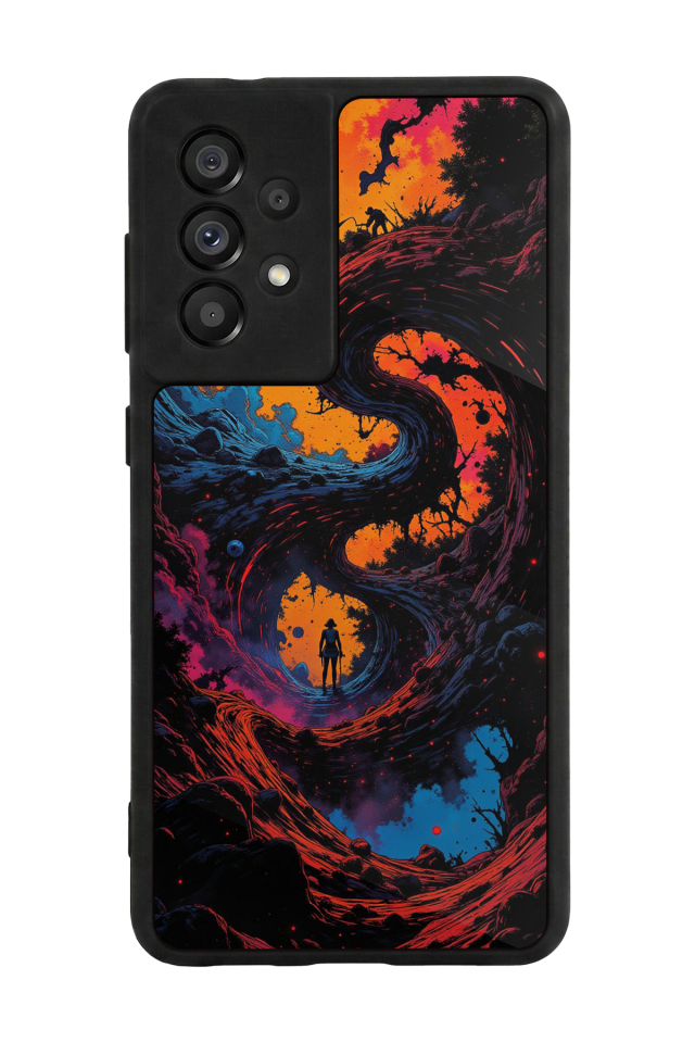 Samsung Galaxy A73 Uyumlu Abstract Tasarımlı Glossy Premium Kılıf