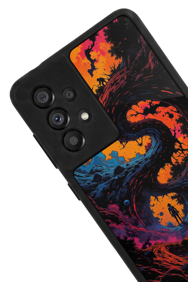 Samsung Galaxy A73 Uyumlu Abstract Tasarımlı Glossy Premium Kılıf