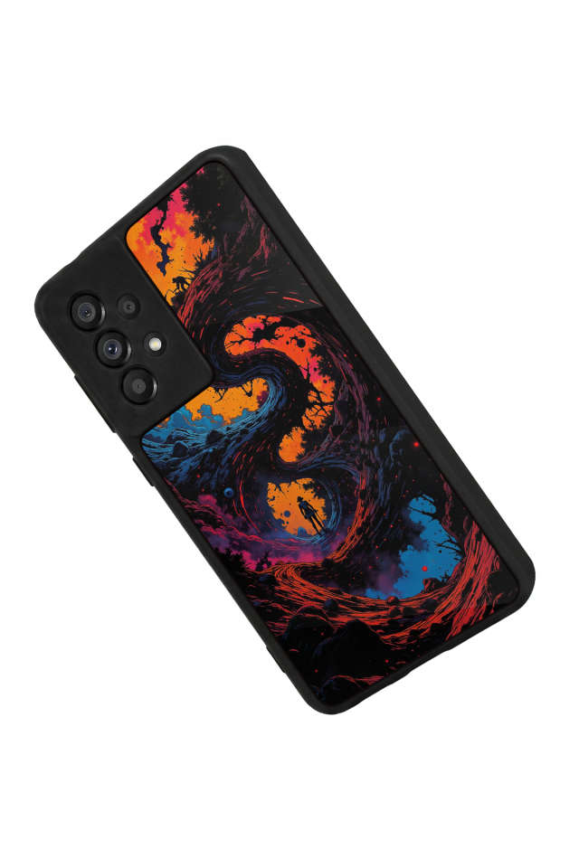 Samsung Galaxy A73 Uyumlu Abstract Tasarımlı Glossy Premium Kılıf