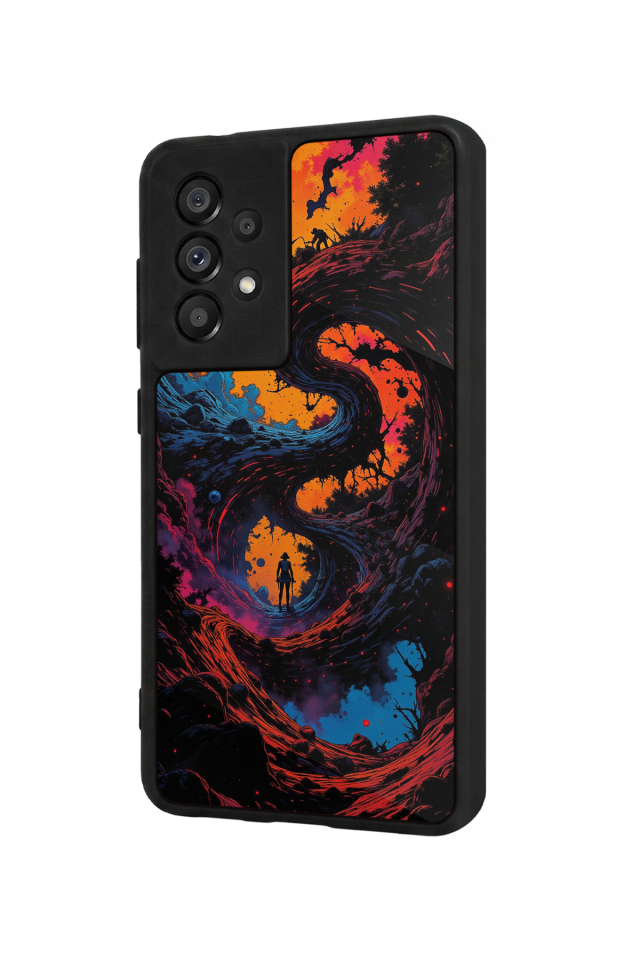 Samsung Galaxy A73 Uyumlu Abstract Tasarımlı Glossy Premium Kılıf
