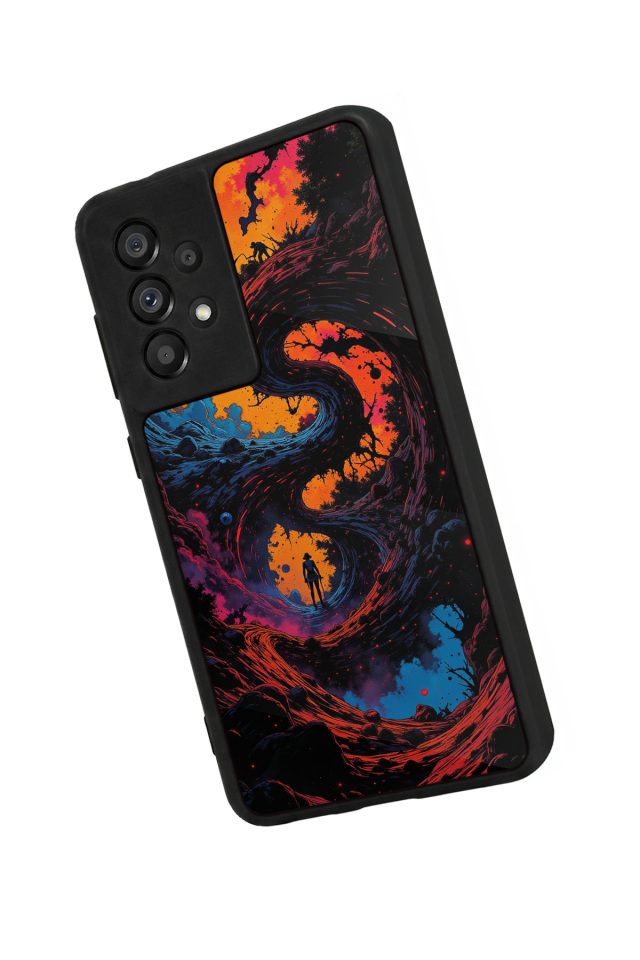 Samsung Galaxy A73 Uyumlu Abstract Tasarımlı Glossy Premium Kılıf