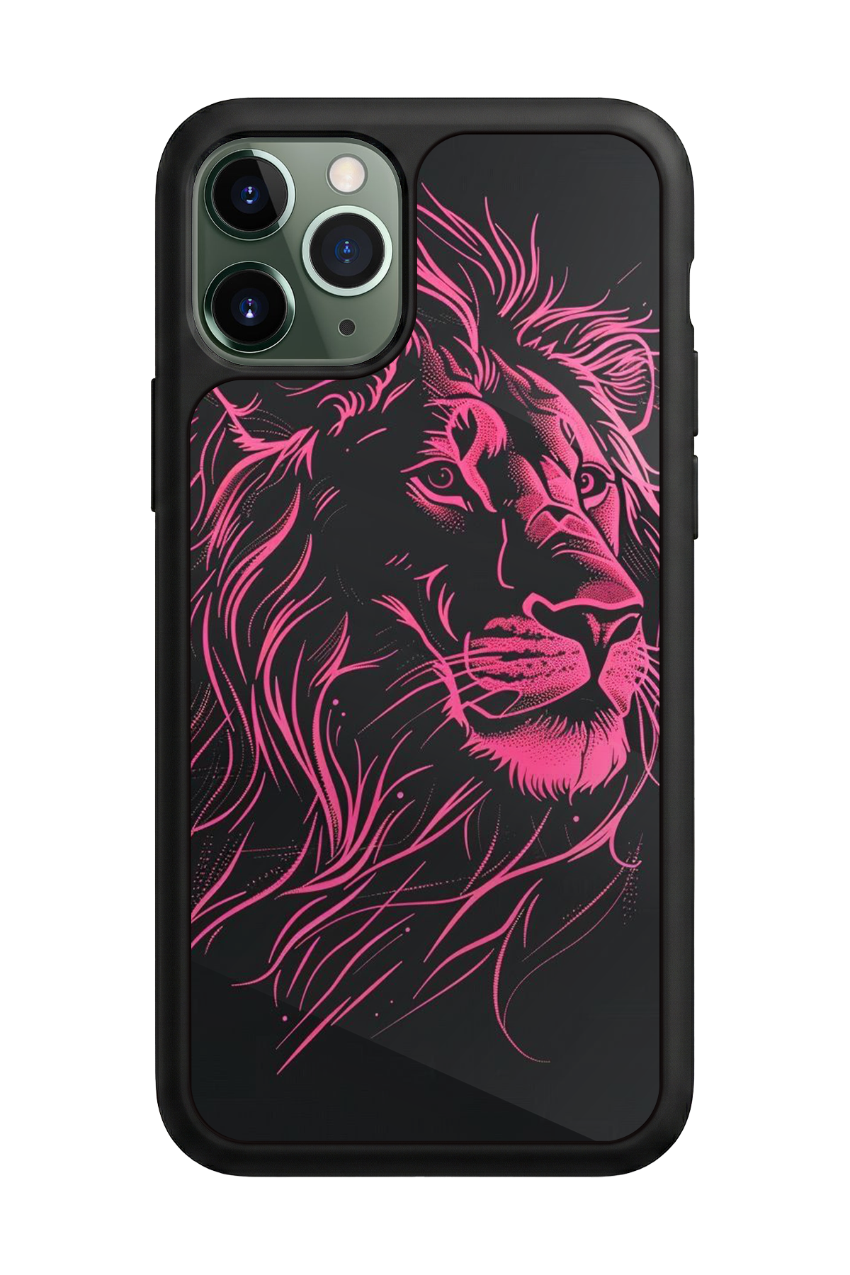 iPhone 11 Pro Uyumlu Aslan Tasarımlı Glossy Premium Kılıf