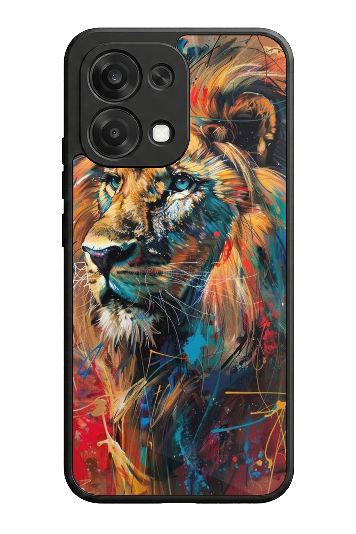 Oppo A6 Pro Uyumlu Aslan Tasarımlı Glossy Premium Kılıf