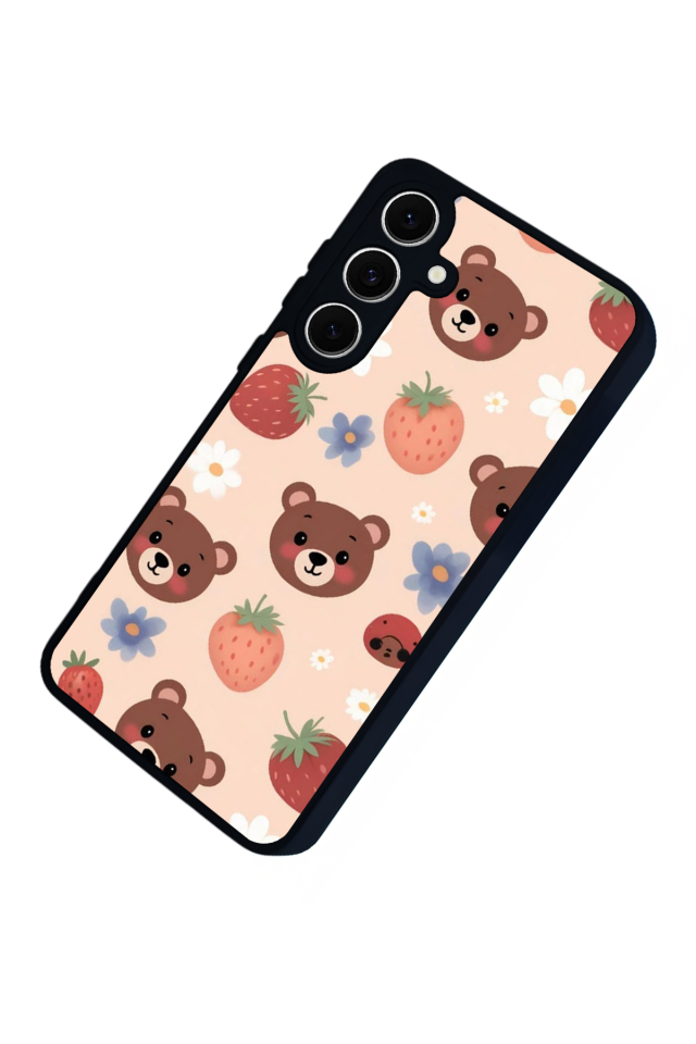 Samsung Galaxy S24 FE Uyumlu Ayı Tasarımlı Glossy Premium Kılıf