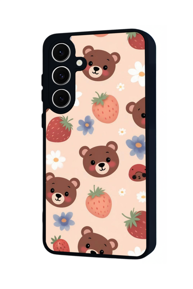 Samsung Galaxy S24 FE Uyumlu Ayı Tasarımlı Glossy Premium Kılıf