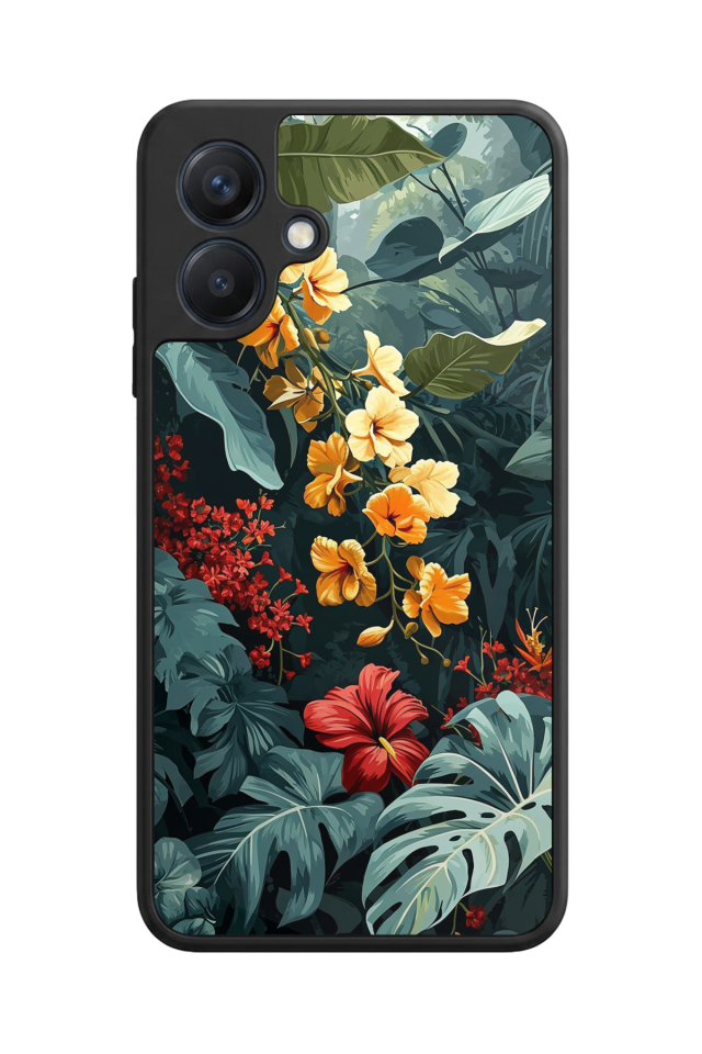 Samsung Galaxy A07 Uyumlu Botanik Tasarımlı Glossy Premium Kılıf