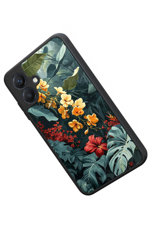 Samsung Galaxy A07 Uyumlu Botanik Tasarımlı Glossy Premium Kılıf
