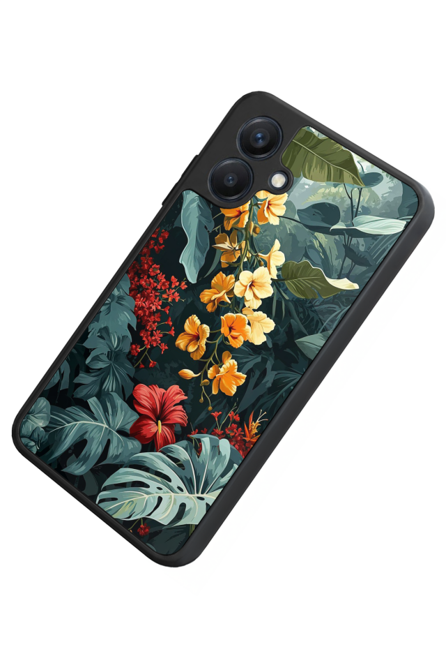 Samsung Galaxy A07 Uyumlu Botanik Tasarımlı Glossy Premium Kılıf