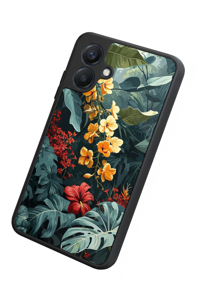 Samsung Galaxy A07 Uyumlu Botanik Tasarımlı Glossy Premium Kılıf