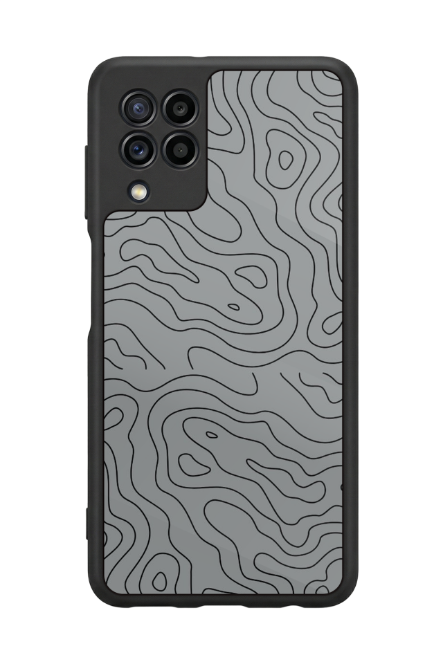 Samsung Galaxy M32 Uyumlu Çizgi Sanatı Tasarımlı Glossy Premium Kılıf