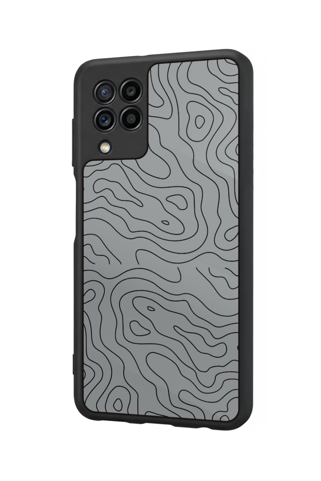 Samsung Galaxy M32 Uyumlu Çizgi Sanatı Tasarımlı Glossy Premium Kılıf