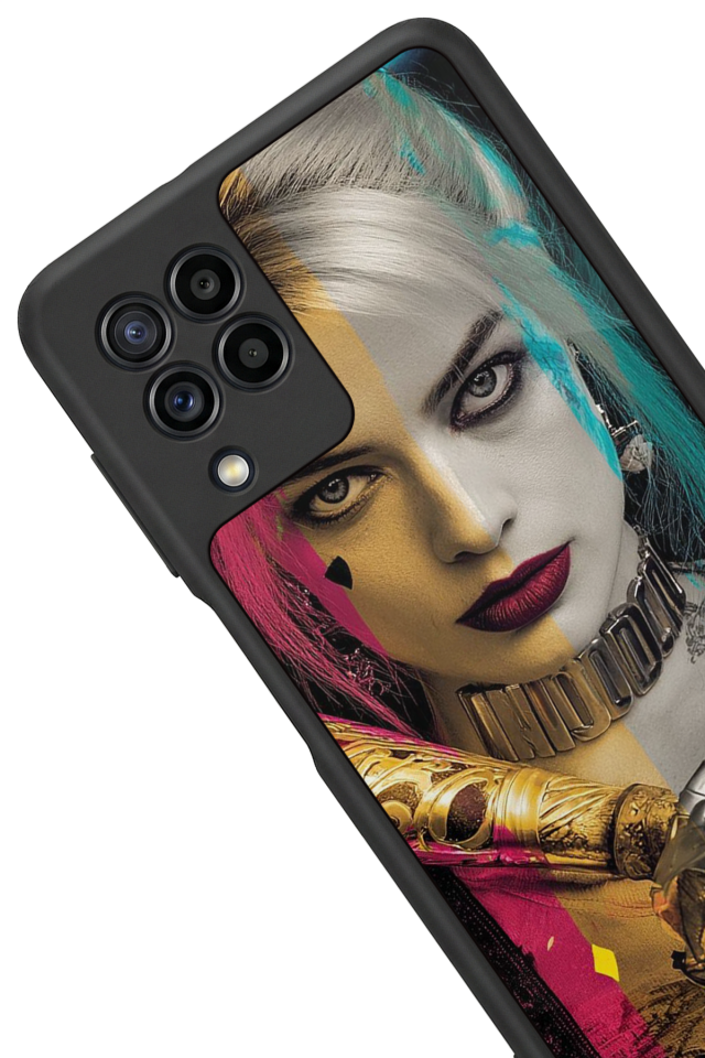 Samsung Galaxy M22 Uyumlu HarleyQueen Tasarımlı Glossy Premium Kılıf