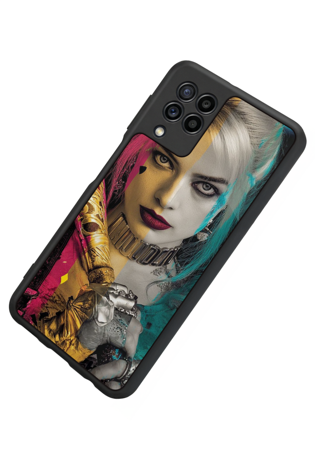 Samsung Galaxy M22 Uyumlu HarleyQueen Tasarımlı Glossy Premium Kılıf