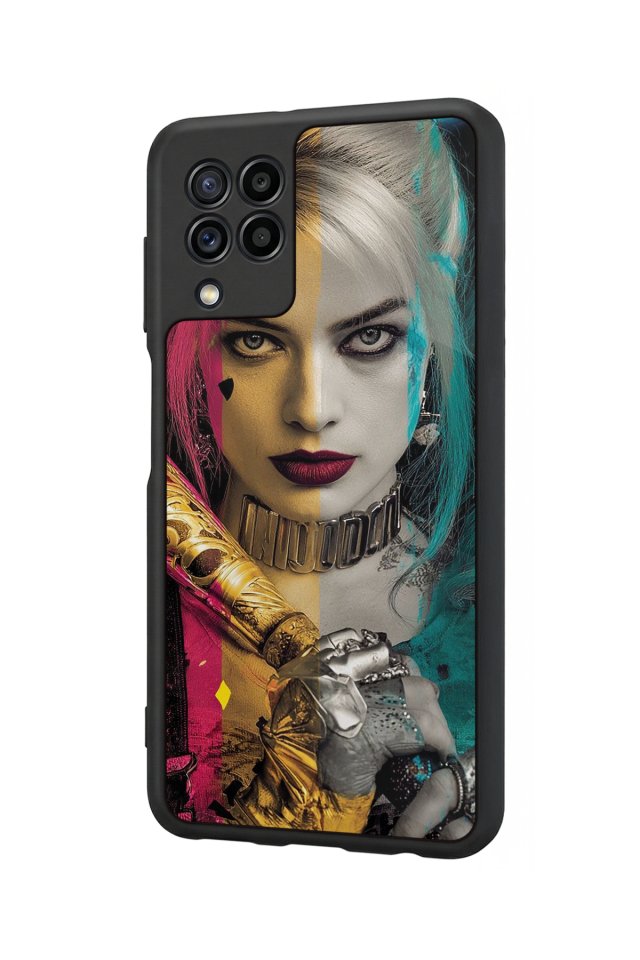 Samsung Galaxy M22 Uyumlu HarleyQueen Tasarımlı Glossy Premium Kılıf