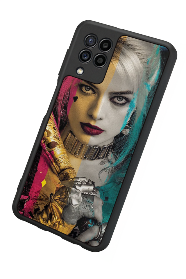 Samsung Galaxy M22 Uyumlu HarleyQueen Tasarımlı Glossy Premium Kılıf