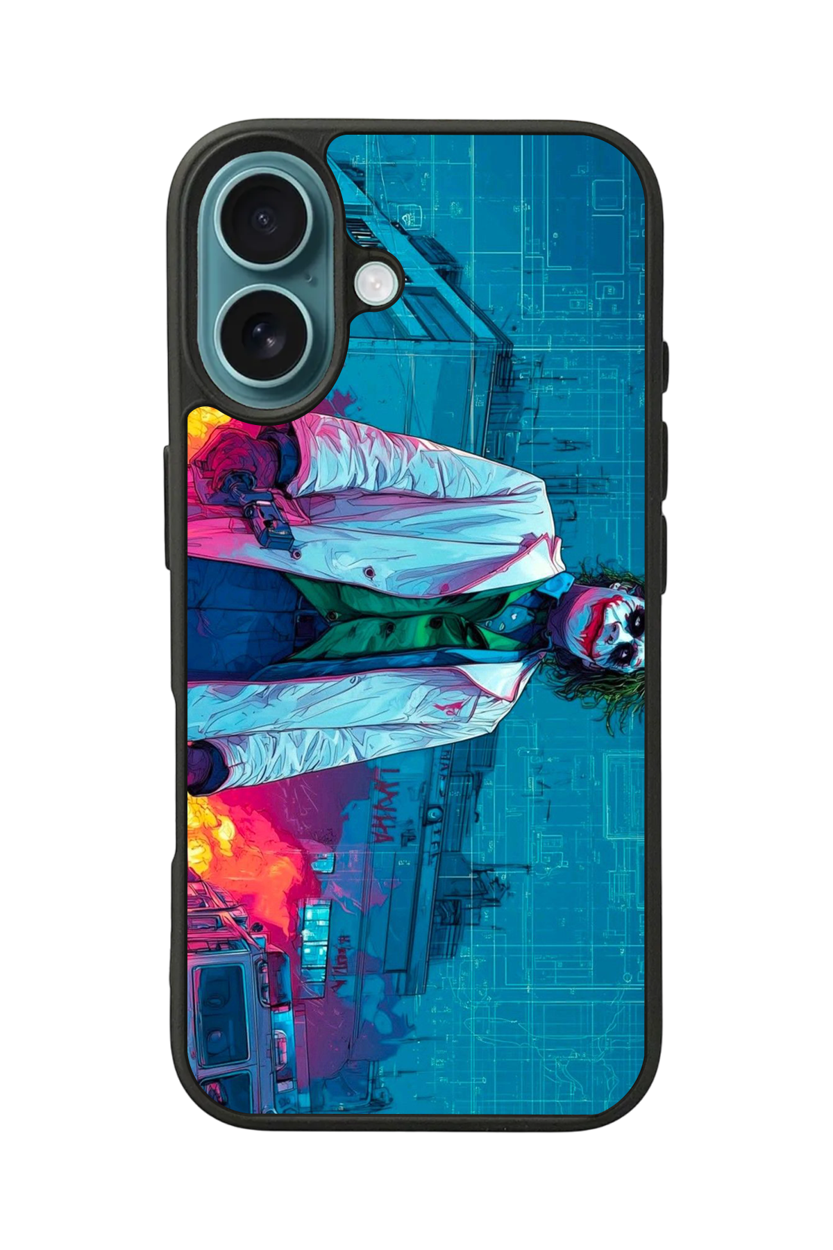 iPhone 16 Plus Uyumlu Joker Tasarımlı Glossy Premium Kılıf