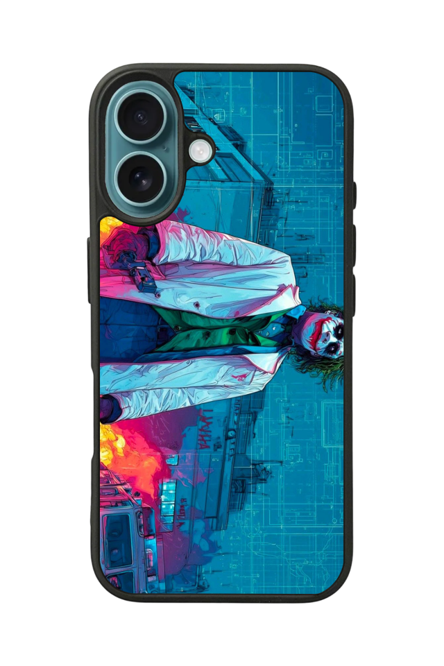 iPhone 16 Plus Uyumlu Joker Tasarımlı Glossy Premium Kılıf