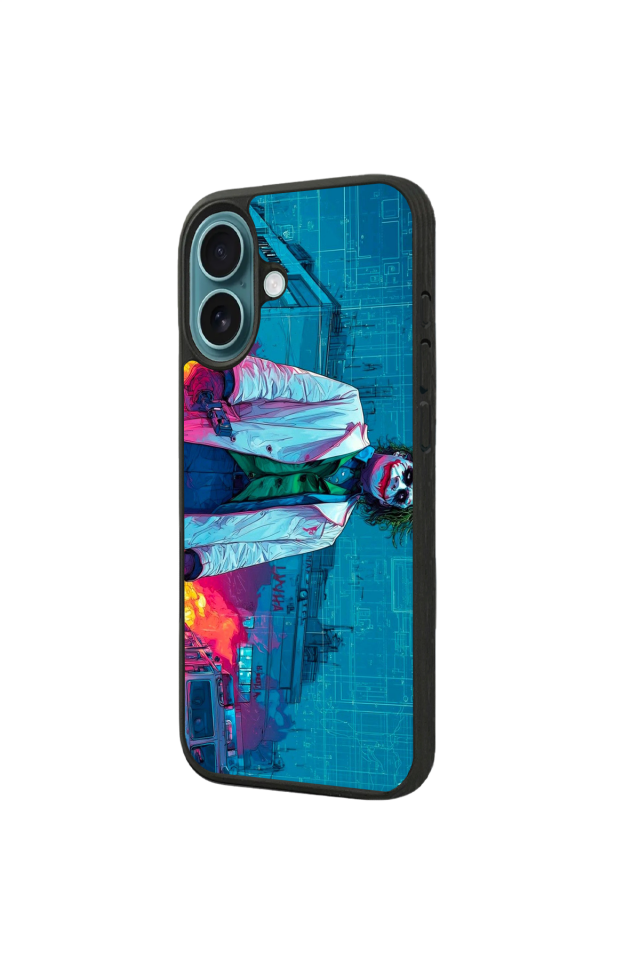 iPhone 16 Plus Uyumlu Joker Tasarımlı Glossy Premium Kılıf
