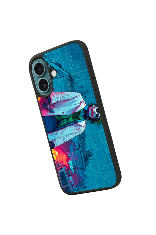 iPhone 16 Plus Uyumlu Joker Tasarımlı Glossy Premium Kılıf