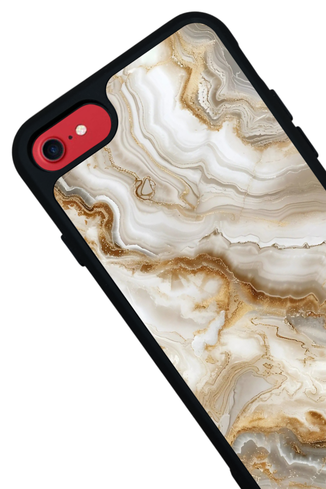 iPhone 8 Uyumlu Mermer Marble Tasarımlı Glossy Premium Kılıf