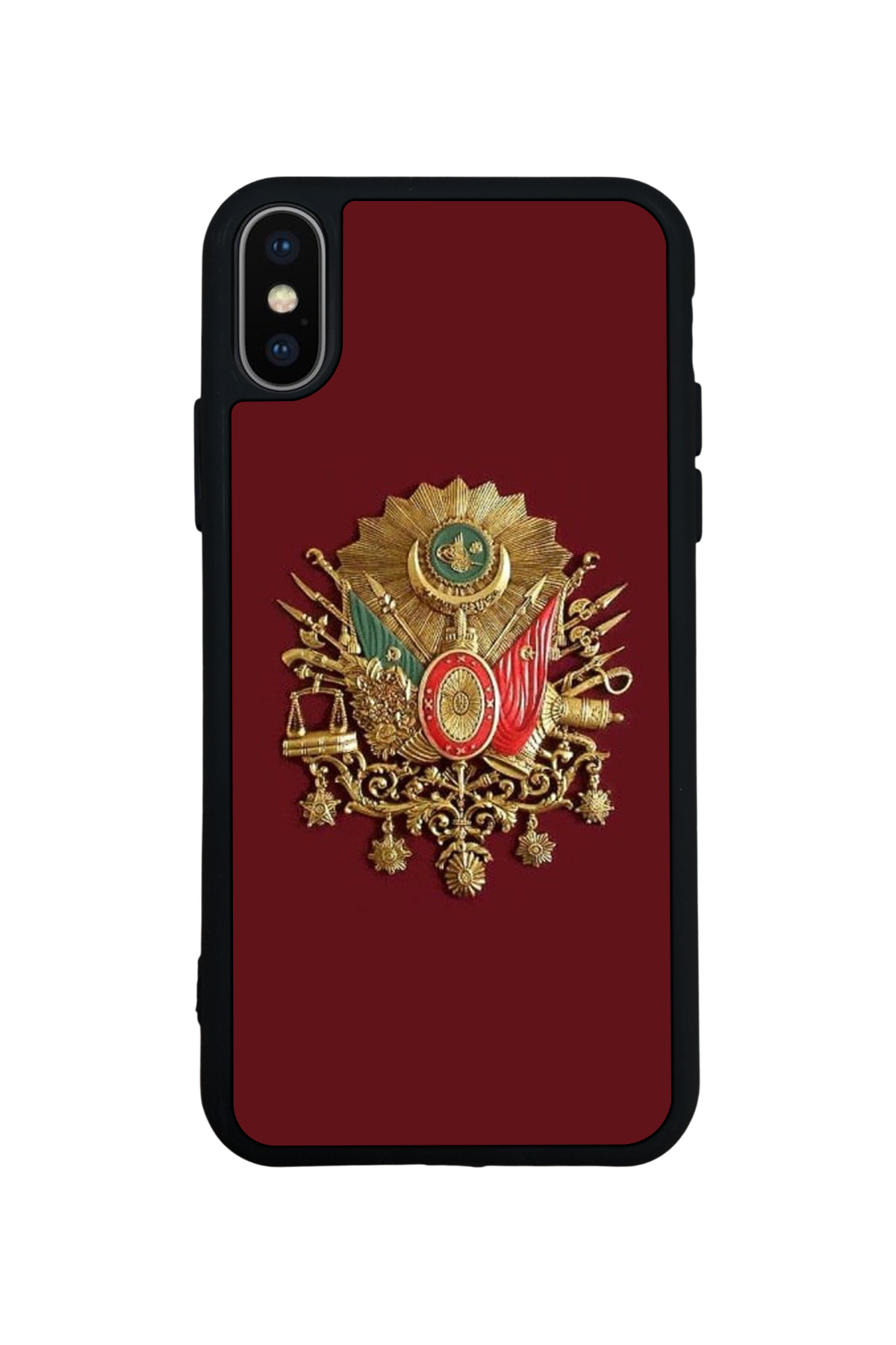iPhone XS Max Uyumlu Osmanli Tugrasi Tasarımlı Glossy Premium Kılıf