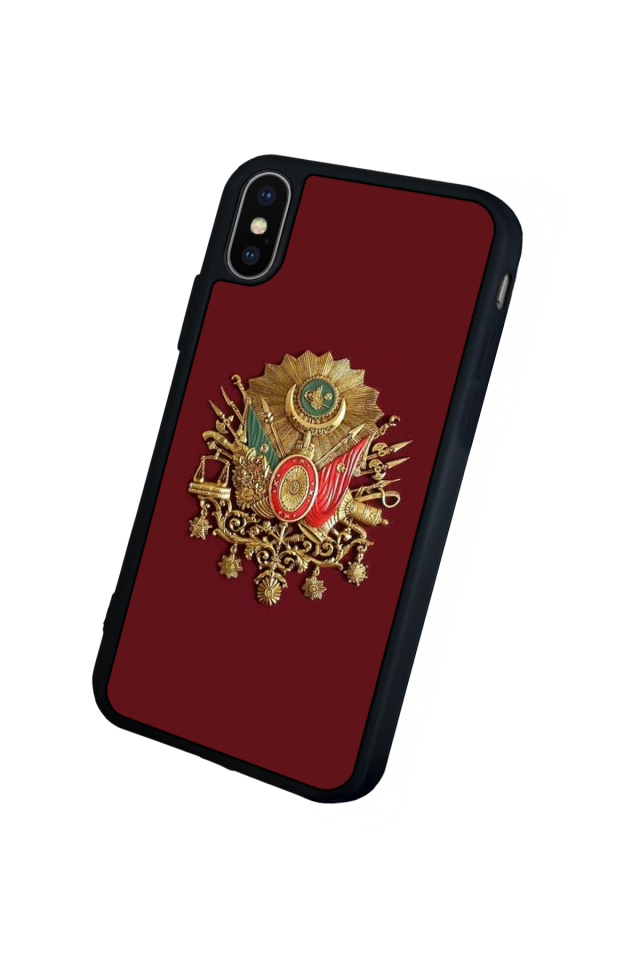 iPhone XS Max Uyumlu Osmanli Tugrasi Tasarımlı Glossy Premium Kılıf