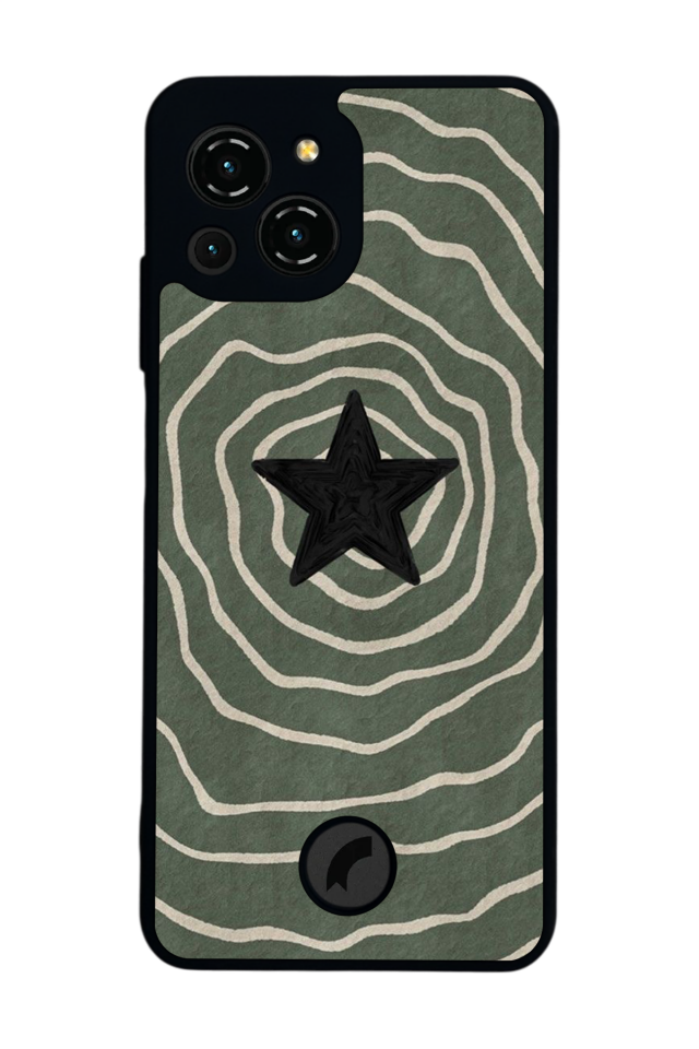 Reeder S23 Pro Max Uyumlu Retro Yildizlar Tasarımlı Glossy Premium Kılıf