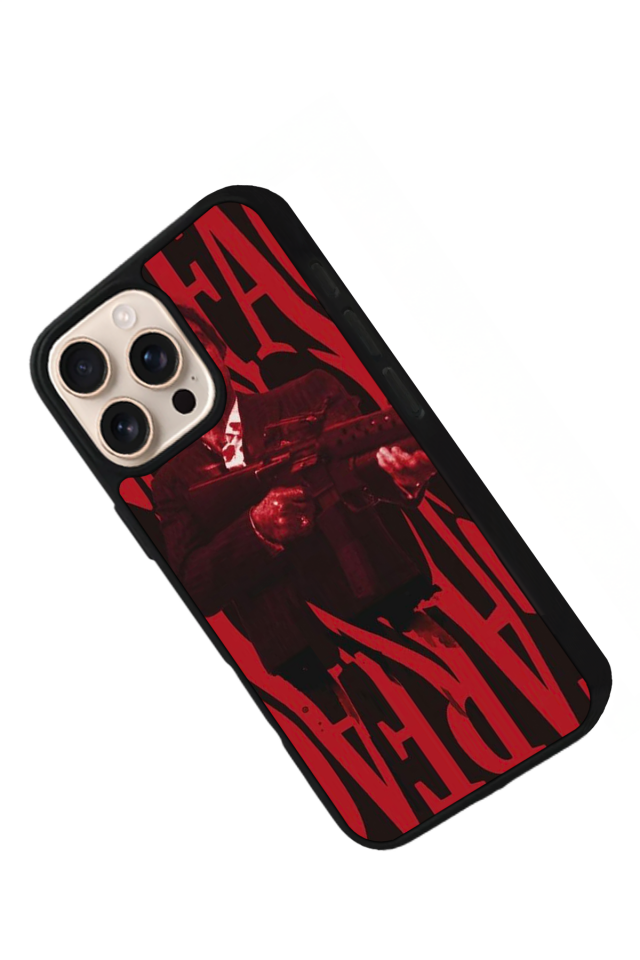 iPhone 16 Pro Uyumlu Scarface Tasarımlı Glossy Premium Kılıf