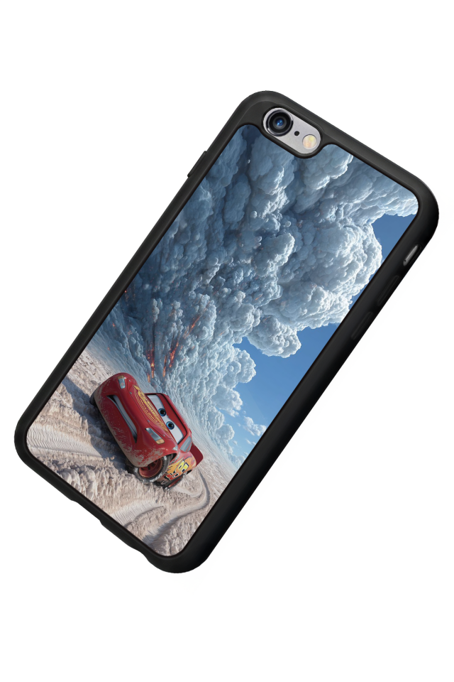 iPhone 6s Plus Uyumlu Şimsek McQueen Tasarımlı Glossy Premium Kılıf