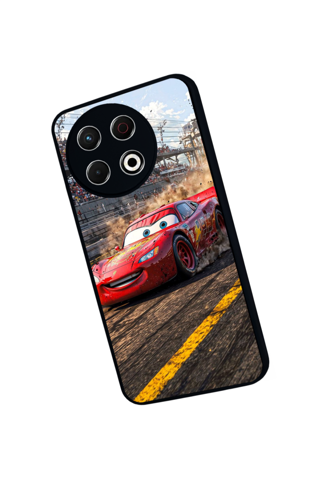 Tecno Spark 30 Pro Uyumlu Şimsek McQueen Tasarımlı Glossy Premium Kılıf