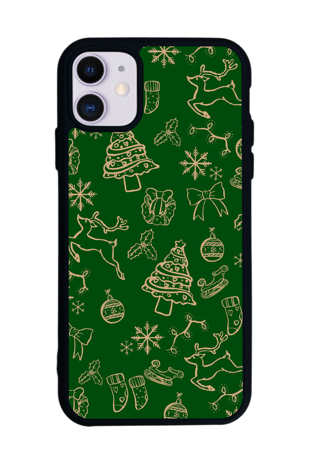 iPhone 11 Uyumlu Yilbasi Christmas Tasarımlı Glossy Premium Kılıf