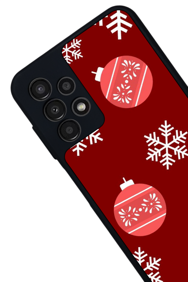 Samsung Galaxy A13 Uyumlu Yilbasi Christmas Tasarımlı Glossy Premium Kılıf